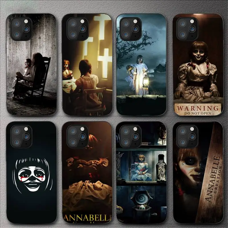 Annabelle horror Movie Phone Case For iPhone 11 12 Mini 13 14 Pro XS Max X 8 7 6s Plus 5 SE XR Shell