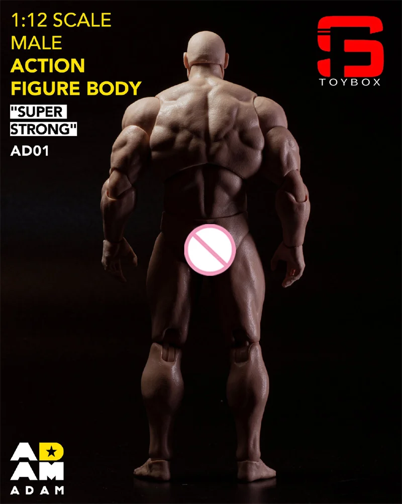 Мужская супер гибкая экшн-фигурка в наличии ADAM AD01 1/12