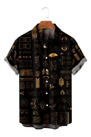 mens short sleeved lapel shirt hawaiian shirt 3d printed shirt beach lapel street summer hot 2022