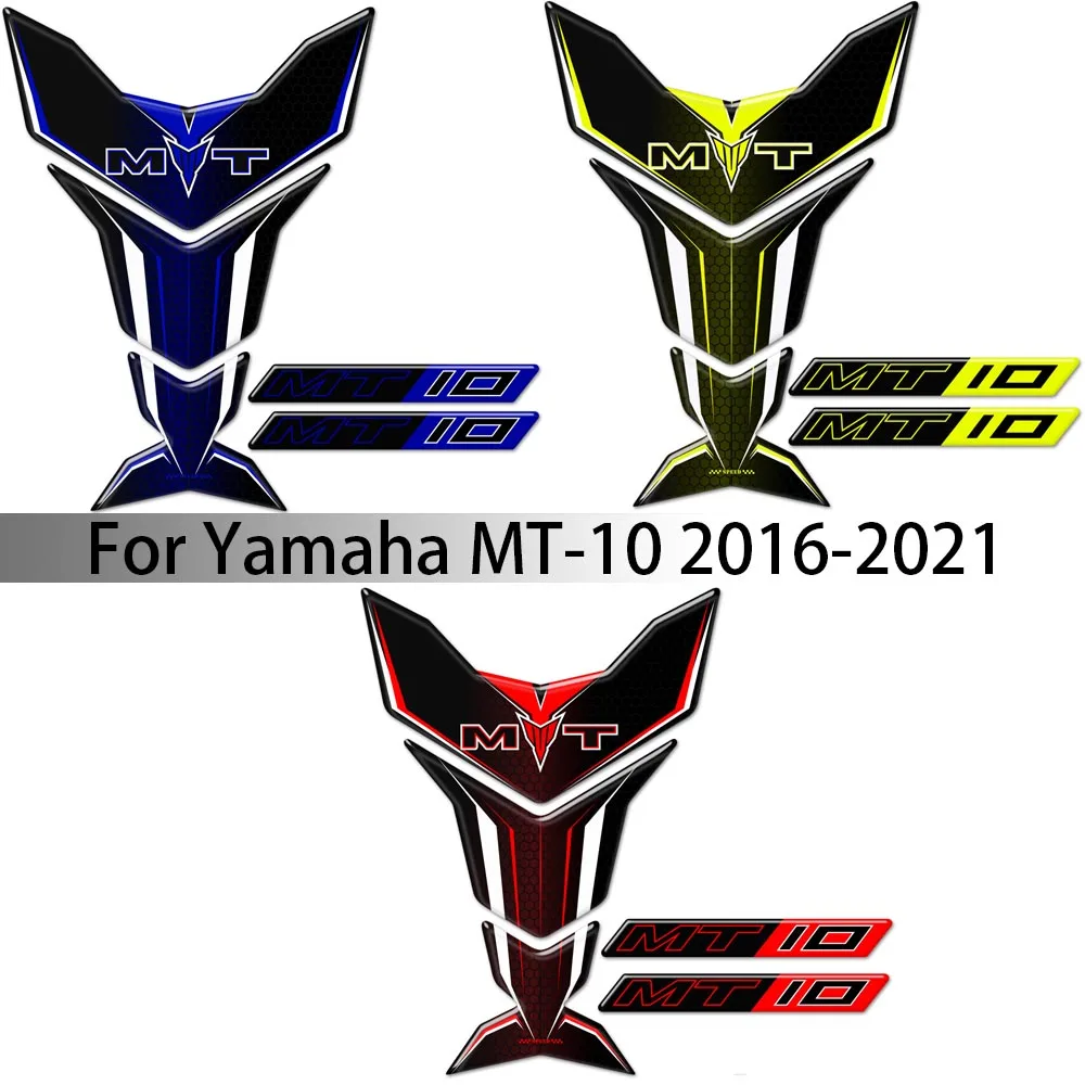 

For Yamaha MT10 FZ MT-10 3D Stickers Tank Pad Protector Fairing Fender Windshield Handguard Decal 2016 2017 2018 2019 2020 2021
