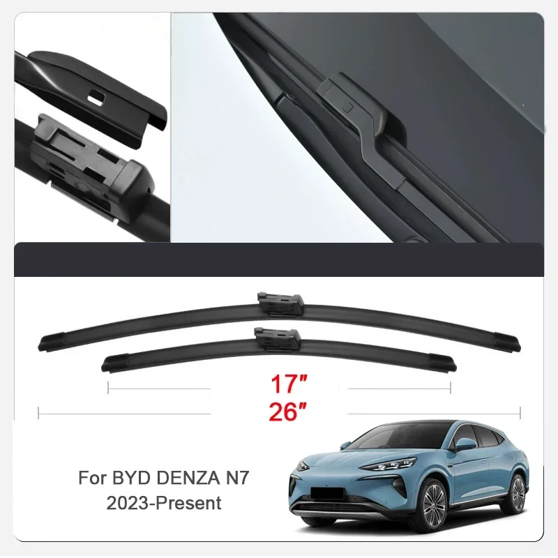 

2 шт. для BYD DENZA D9 N7 Z9 Z9GT FCB LEOPARD 5 8 B5 B8 YANGWANG U7 U8 U9 2023-2026 резина для очистки лобового стекла автомобиля