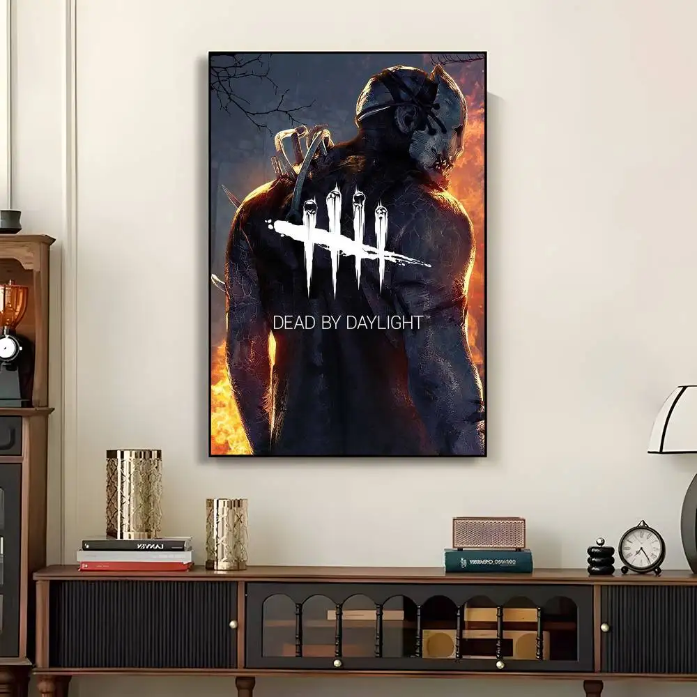 Фото Постер-наклейка Game D-Dead By D-Daylight, водонепроницаемая наклейка с принтом, настенное искусство для гостиной, спальни, домашнего декора №5