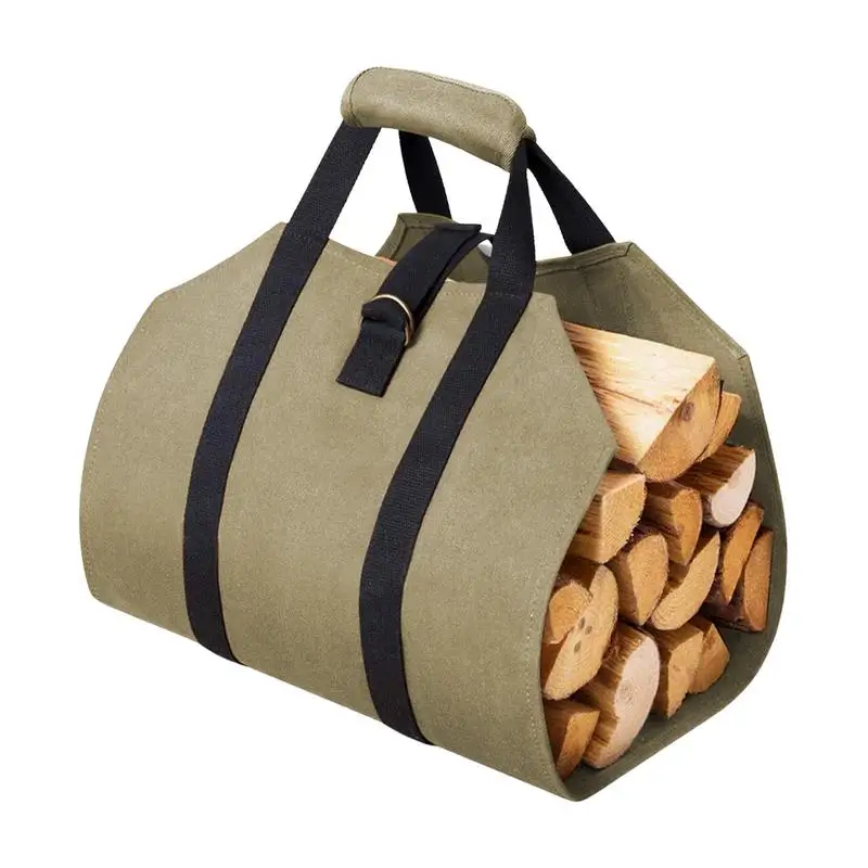 

Переноска для дрова, сумка для хранения для дрова, большие наружные сумки-тоуты для бревен с ручками, Ремешок безопасности для кемпинга, для ...