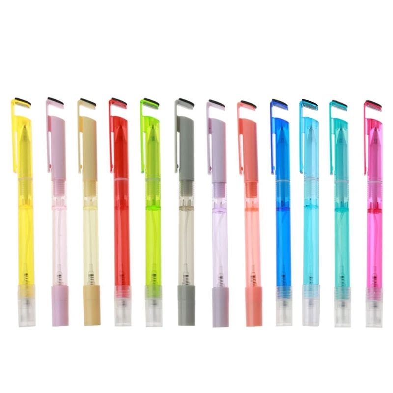 

Multi-functional Gel Ink Pens Set Black Gel Pen Refills Kit Phone Holder Designed Refillable Gel Pens for Students