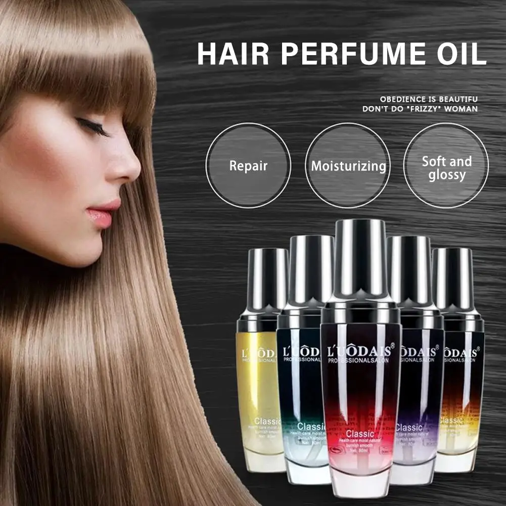 

60ml Hair Serum Smoothing Soften Repair Frizz Damaged Smoother Treatment Fragrance Protect Hair Shine Hair Essence Products T5B9