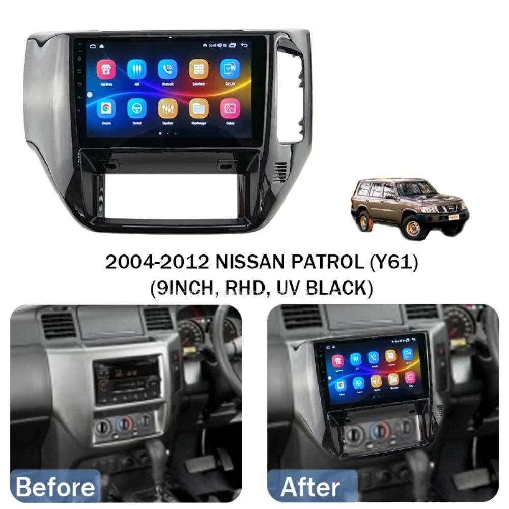 Для Nissan Patrol Y 612006 -2010 AT Автомобильный радиоприемник Android Мультимедийный плеер