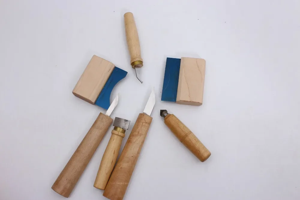 Yinfente 7 шт. инструменты для скрипки нож резной скребок Инструменты гитары