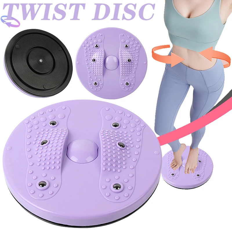 

Twisting Waist Disc with Magnetic Rock Foot Massaging Ab Trimmer Board Aerobic Exercise Equipment for Slimming Waist ASD88