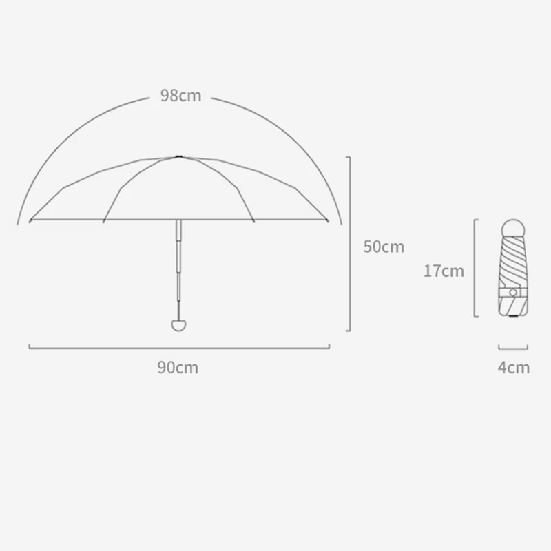 Mini Capsule Umbrella Light Sunny Rainy Umbrella Women Anti-UV Sunshade Umbrella Pocket Sunscreen Umbrella Portable Paraguas