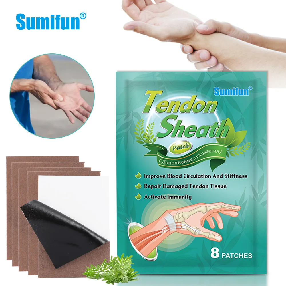 

Sumifun Tendon Shelt Care, Chinese Medicine Detoxifying Pain Relief Plaster Wrist Patch, Joint Care Sticker, Black Plaster Patch