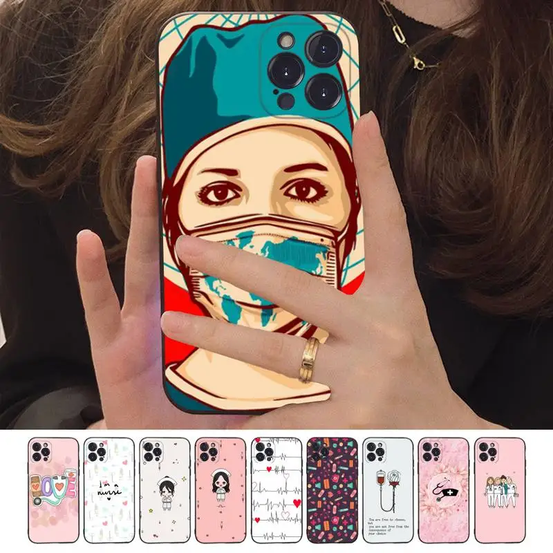 

Nurse Medical Medicine Health Heart Phone Case For iPhone 13 11 8 7 6 6S Plus X XS MAX 5 5S SE 2020 XR 11 pro DIY Funda