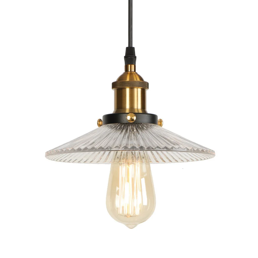 Винтажные подвесные светильники стеклянные потолочные в стиле лофт современные