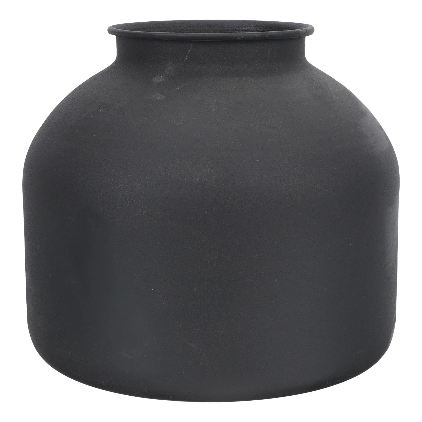 

Vase Flower Black Pot Vases Iron Decor Matte Metal Home Vintage Centerpieces Planter Arrangement Office Pots Container Dry