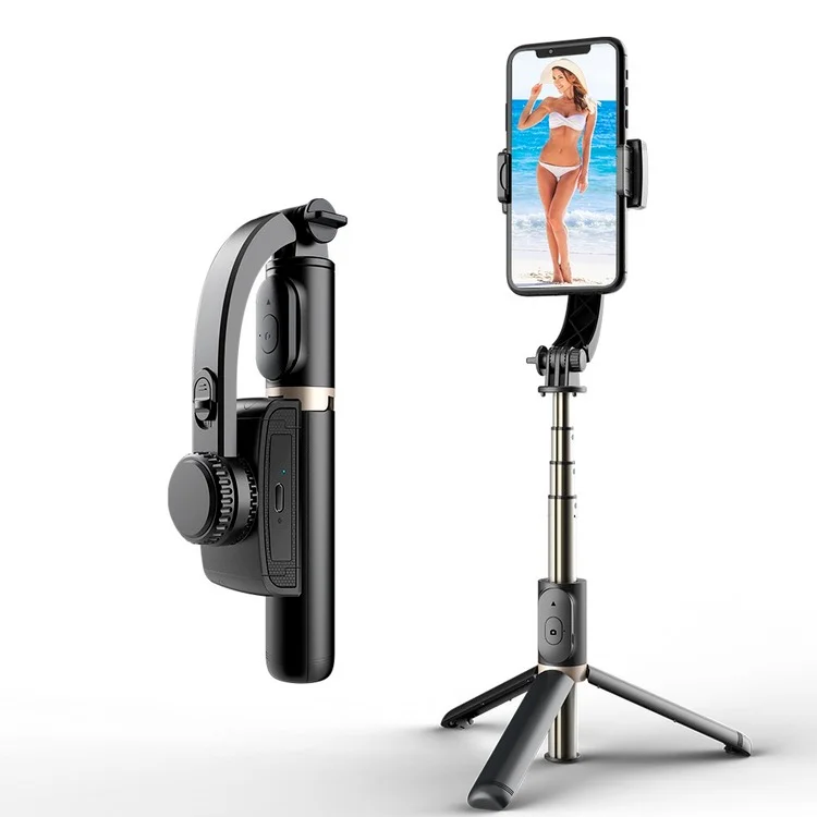 

New Features Q08 Gimbal Stabilizer For Phone wireless Flexible Selfi Stick With Hidden Tripod Mobile Gimbal Video For Tik Tok