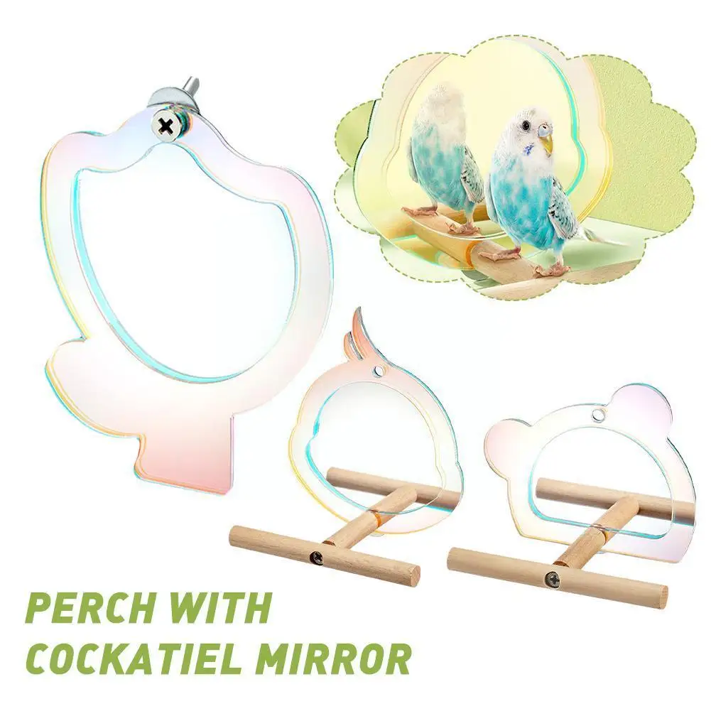 

Окунь с какаюлем зеркало для клетки птицы игрушки для попугаев какаюты какакаюль кукура курительные птицы Finch Canari E8j3