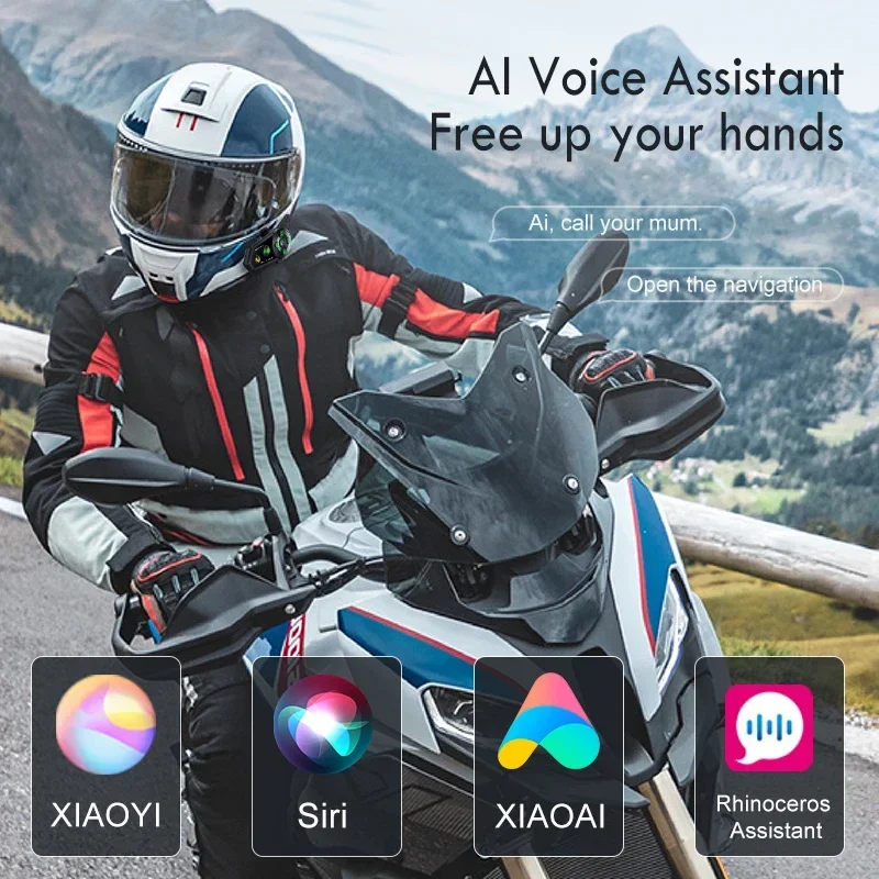 Bluetooth-гарнитура для мотоциклетного шлема BLAISE V6 PRO гарнитура режима свободные руки