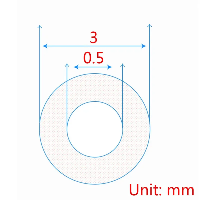 5 м пищевой кремнеземный капиллярный прозрачный силиконовый шланг тонкий силиконовый резиновый шланг ID 0,5-4 мм/наружный диаметр 1-8 мм гибкая силиконовая трубка