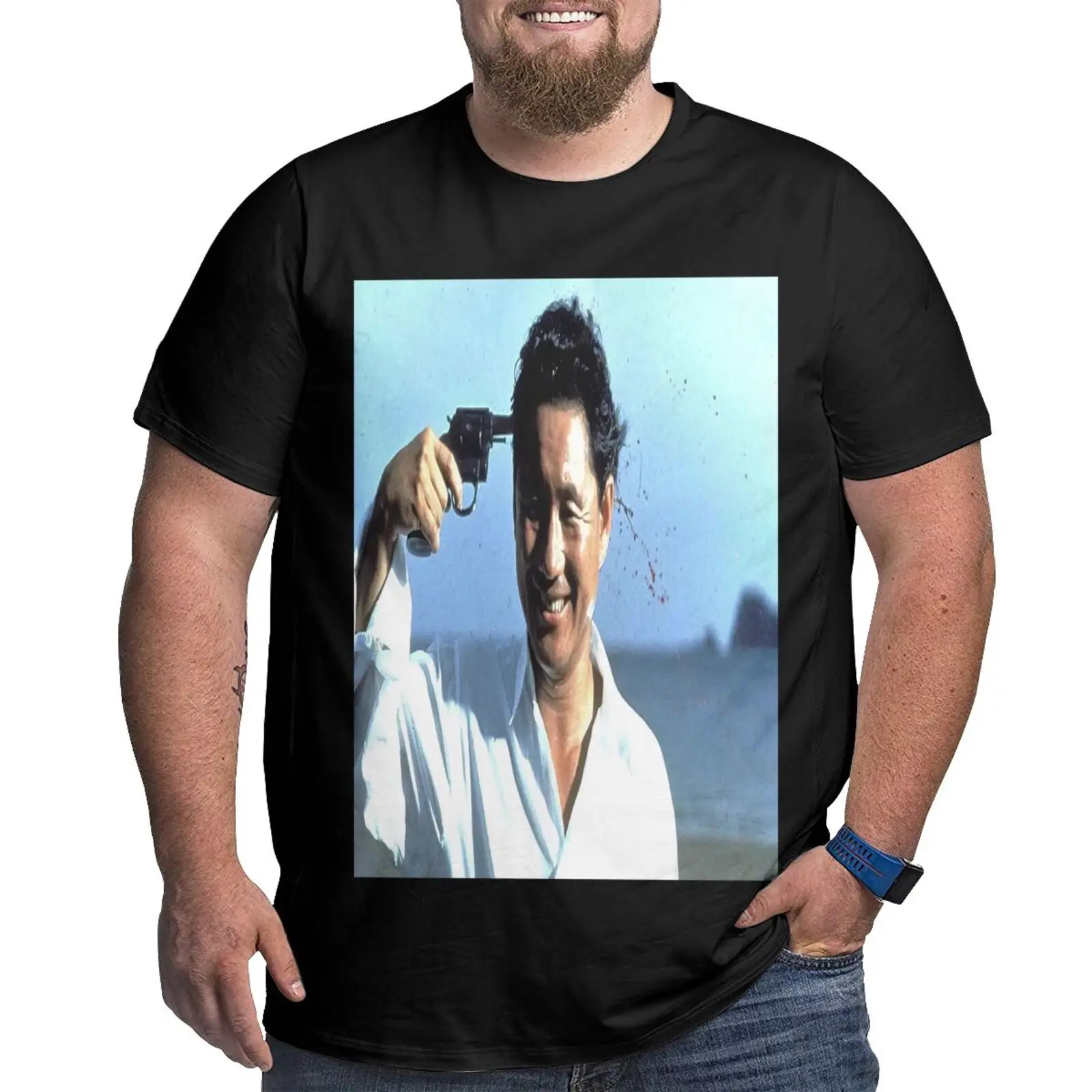 

Футболка оверсайз Beat Takeshi Kitano Gun Sonatine, одежда для мужчин и женщин, винтажные футболки