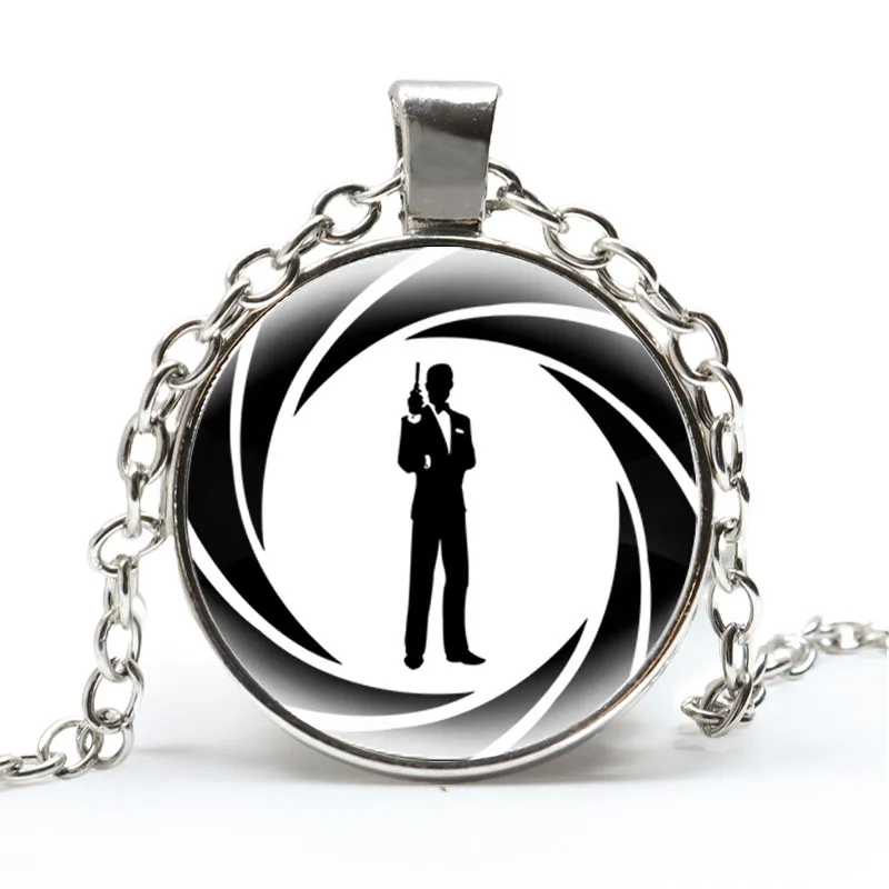 Ожерелье с подвеской в стиле британской легенды Джеймс Бонд 007 ожерелья-Чокеры со