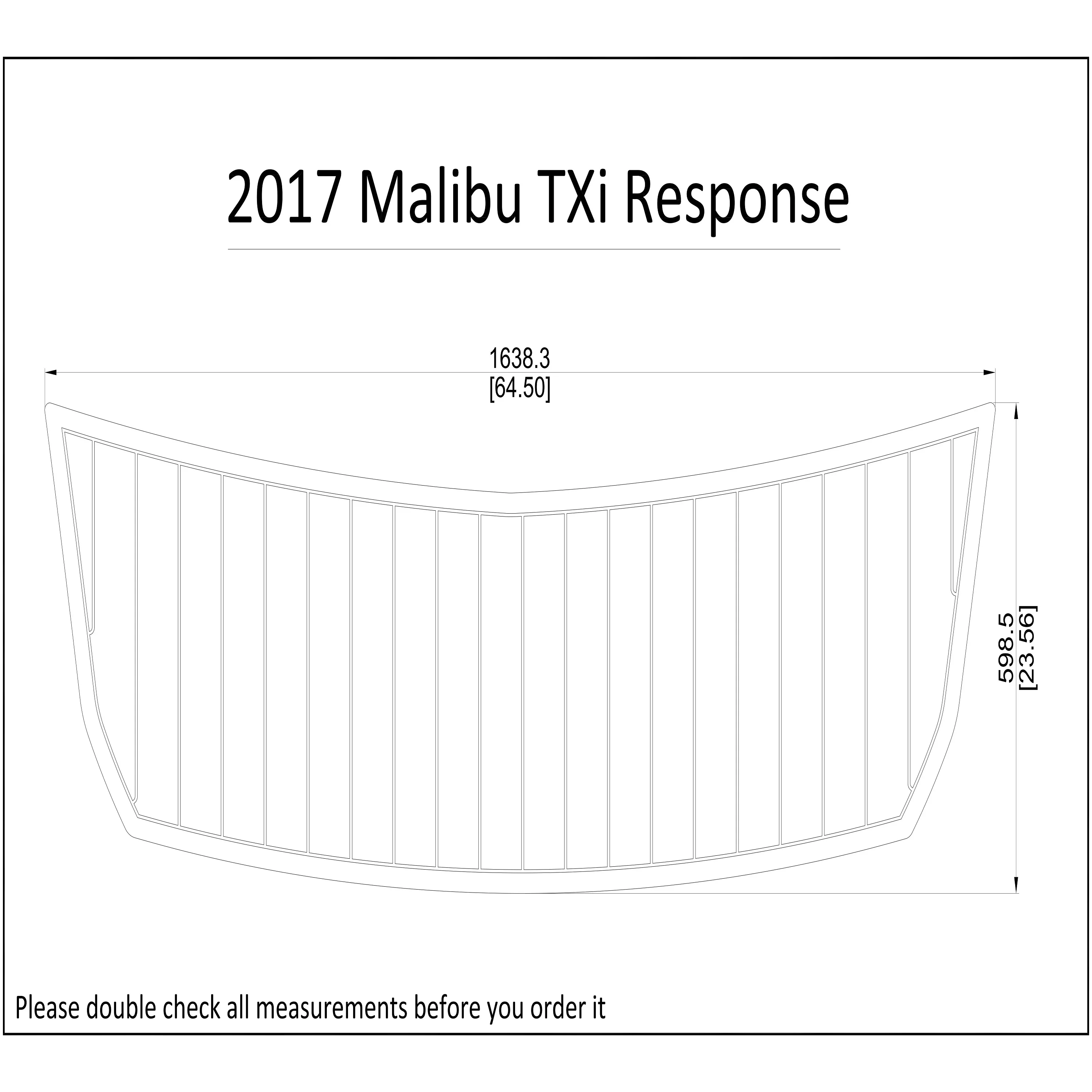 

2017 Malibu TXi Response Swim Step Platform Boat EVA Faux Foam Teak Deck Floor