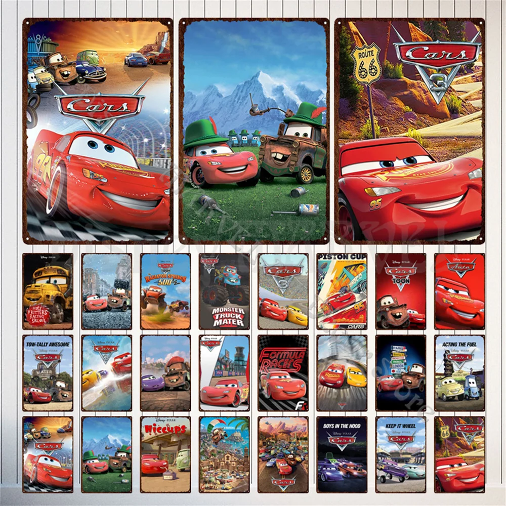 _ Металлическая наклейка на стену Disney металлическая табличка детская комната