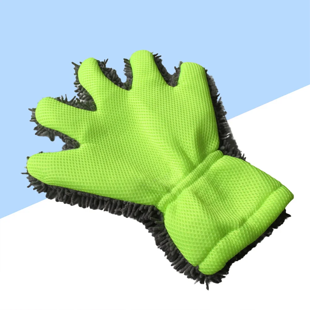 

Quick Dusting Mitt Finger Chenille Car Wash Duster Mitt Lint Scratch Free Waterproof Car Washing