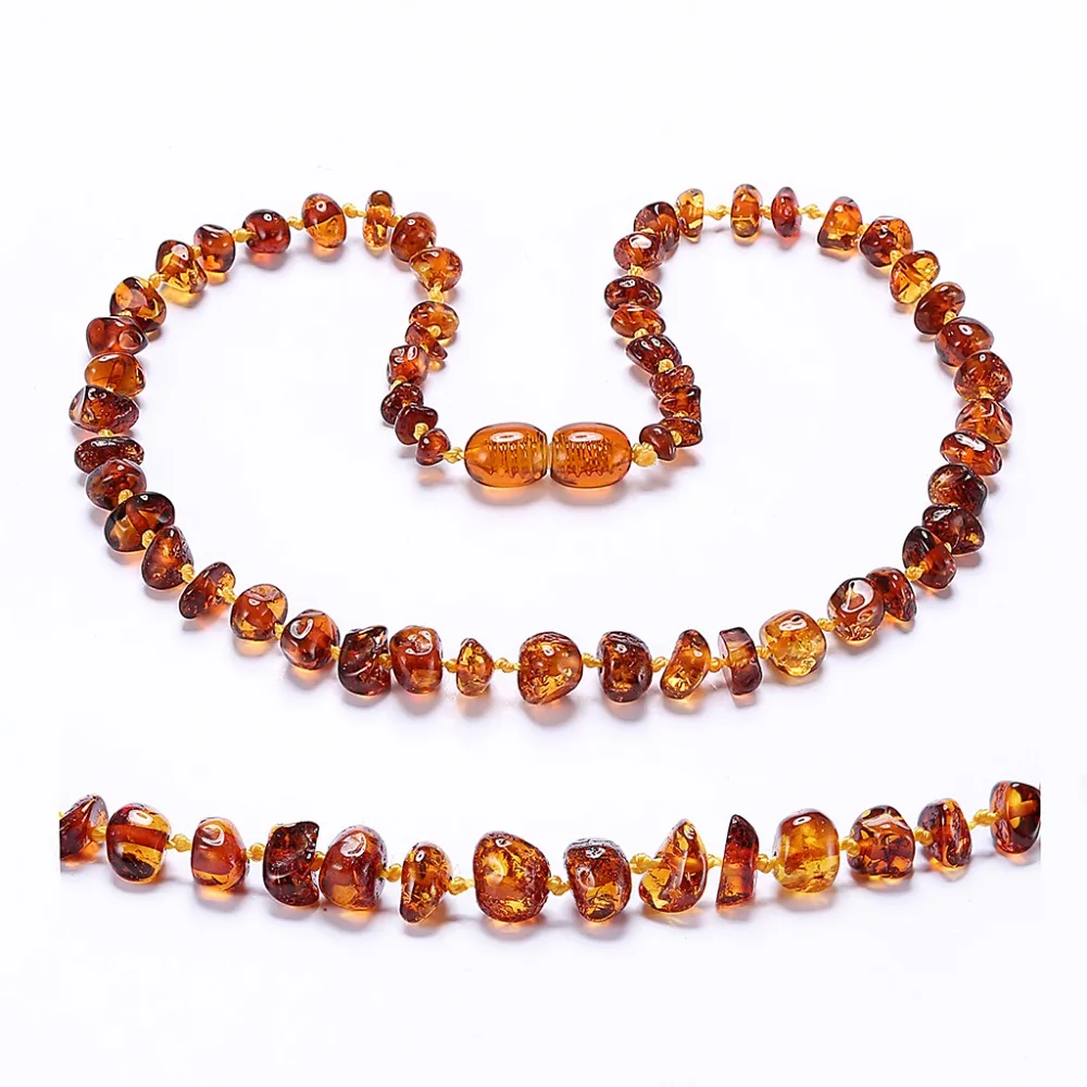 Amber Teething Necklace for Baby - No invoice, no price, no logo - 7 Sizes - 4 Colors