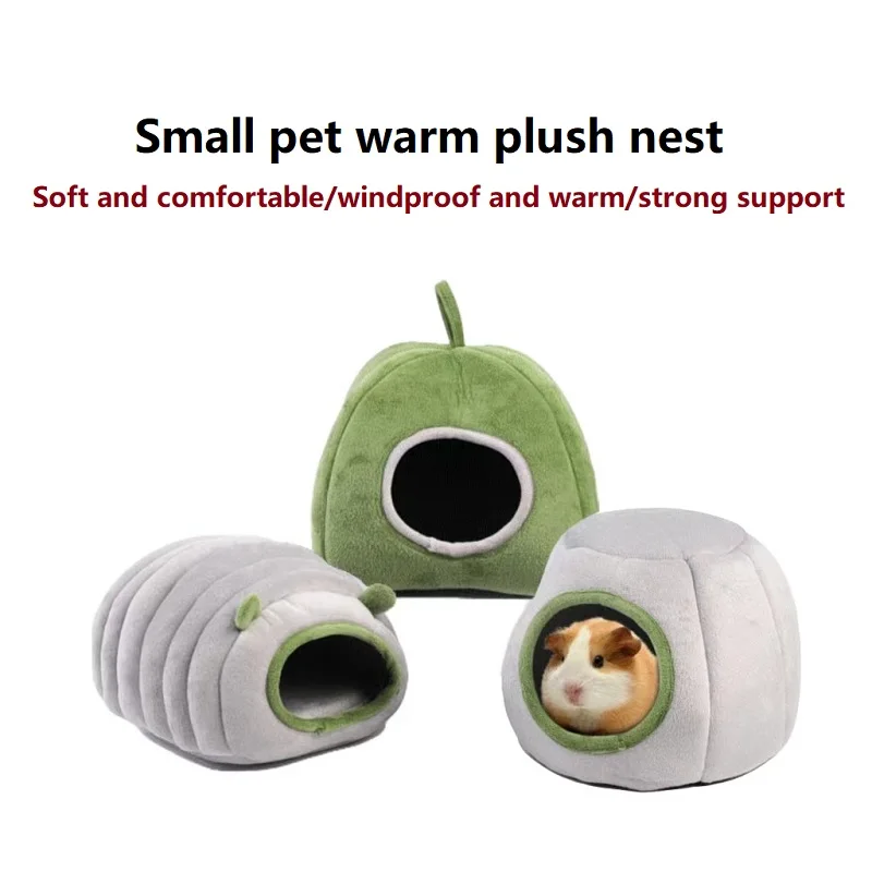 Winter Small Animals Warm Plush Sleep Bags for Rabbit Hamster Hedgehog Chinchilla Ferret Small Pet Mice Rat Pet Sleeping Bed