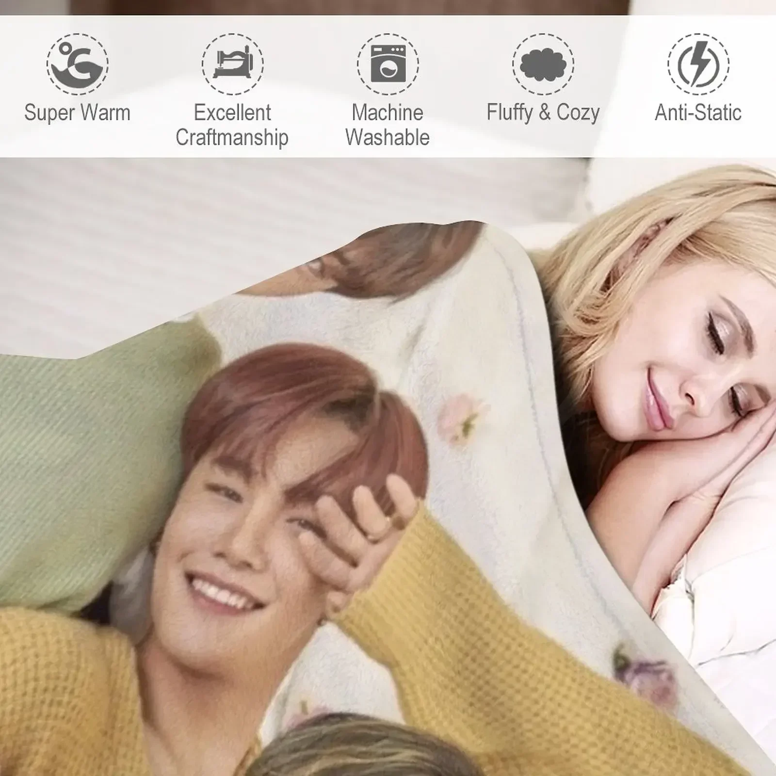 CIX - 'OK' Эпизод 1: OK Not Teaser Pictures 458 BX Seunghun Yonghee Bae Jinyoung Hyunsuk KPOP Boy Band Group Плед