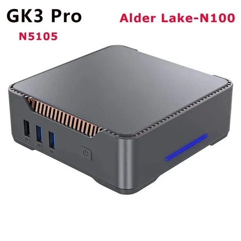 SZBOX GK3V GK3 Pro Alder Lake N100 мини-ПК 8 Гб 256 Гб Windows 11 Pro 16 ГБ 512 ГБ N5105 WIFI5 BT4.2 Настольный игровой компьютер