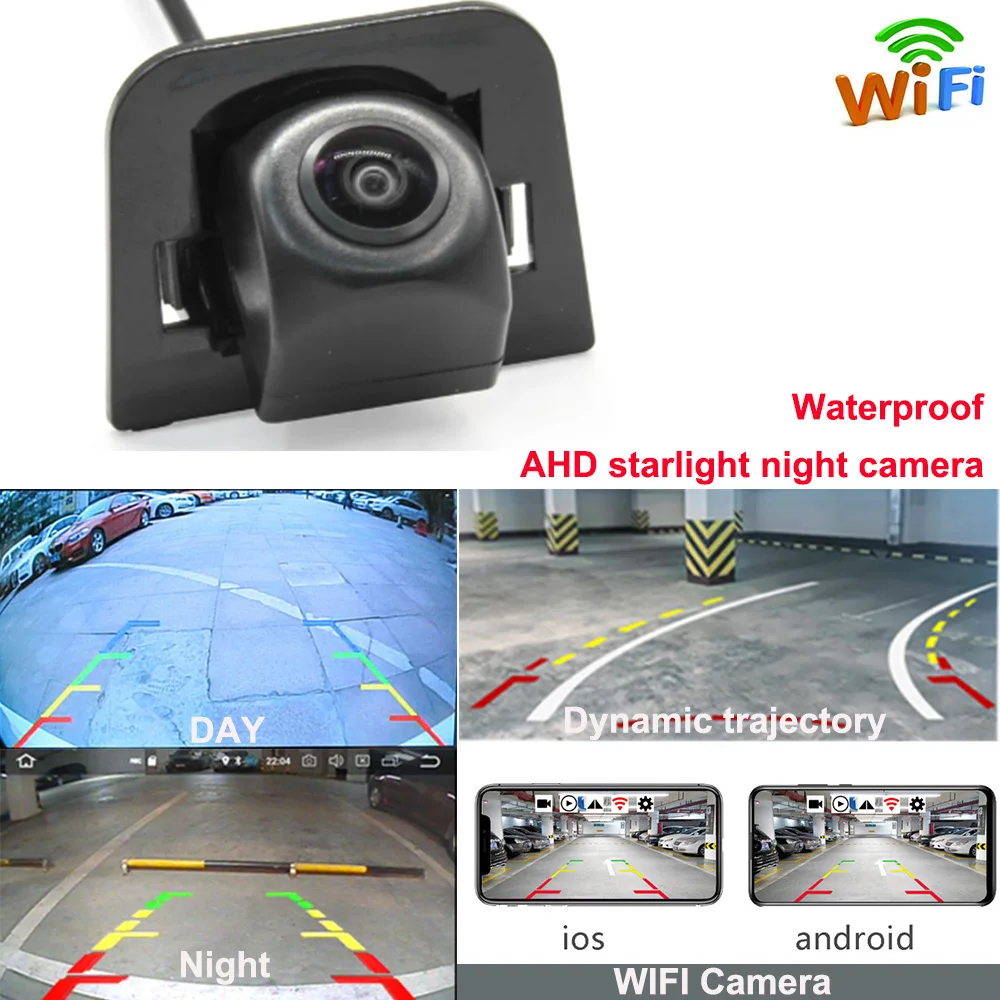 

Автомобильная камера заднего вида AHD, камера заднего вида с динамической траекторией для Toyota Prius Alpha 2009, 2010, 2011, 2012, 2013, 2014, 2015