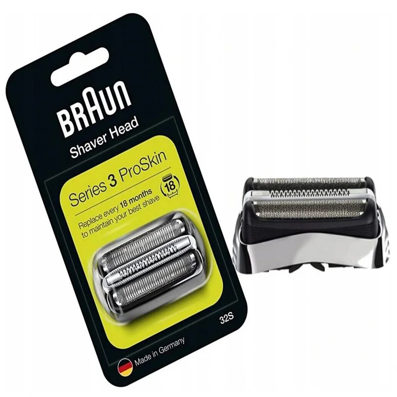 

Original Braun Series 3 32S Foil Cutter Replacement Blade Head Germany Made Compatible with 3000s 3010s 3040s 3050cc 3070cc