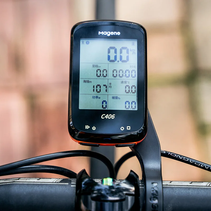 

Waterproof GPS Cycling Computer C406 Bike With Holder Wireless Smart Road Bicycle Monitor 2.5 Inch LCD Screen