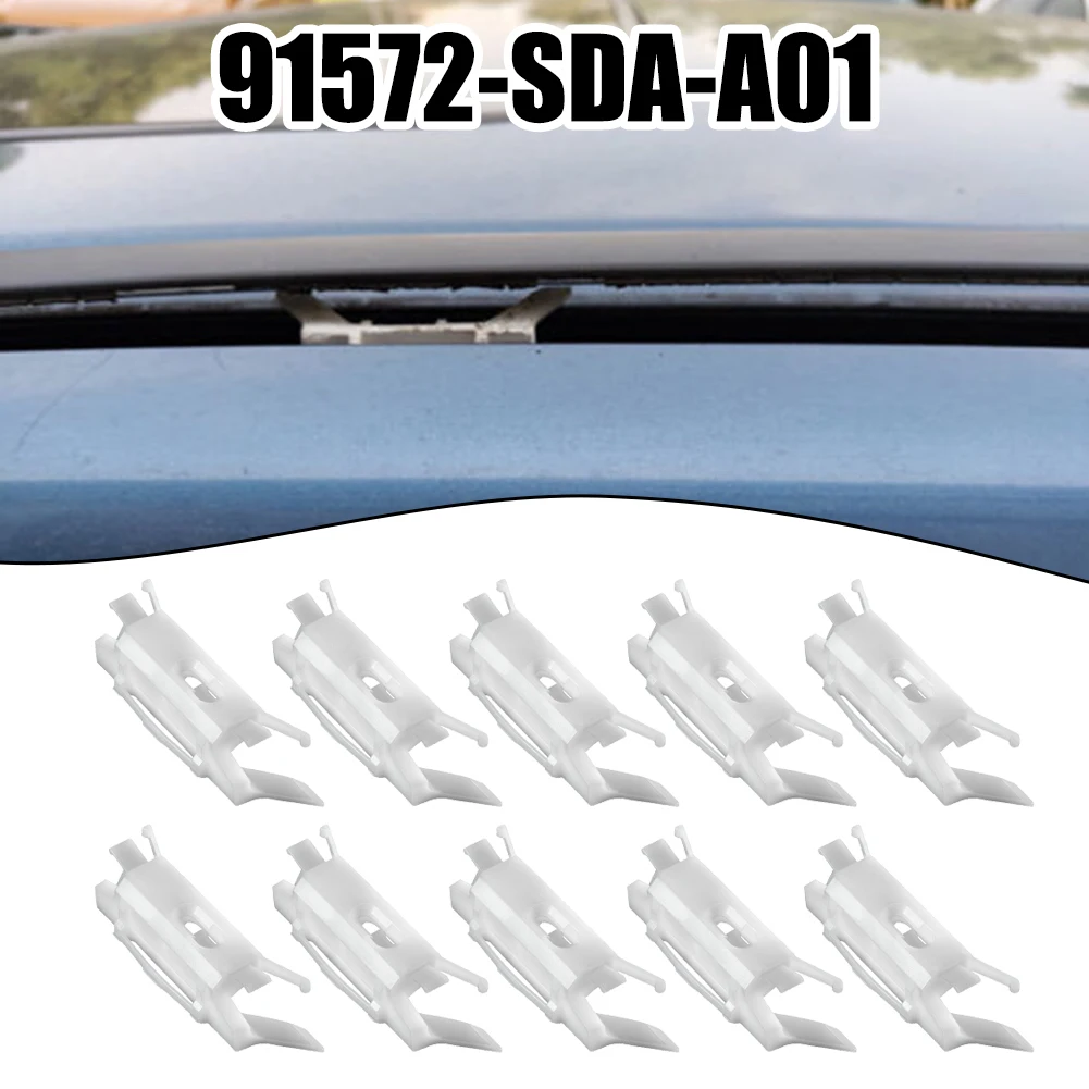 

10Pcs Windshield Roof Moulding Clips For Honda For Accord Civic For Acura Windshield Roof Moulding Clips
