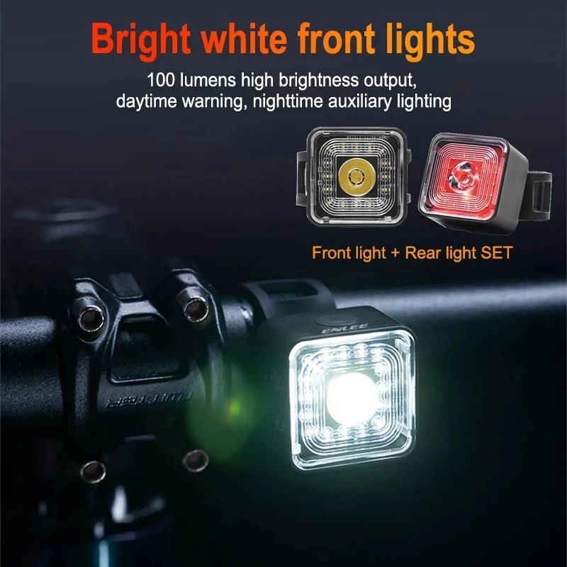 

Bicycle Light Bike 120 Lumen Waterproof Headlight Rear Tail Light Sets 5 Gear Smart Sensor Brake Lamp Bicycle Accessories
