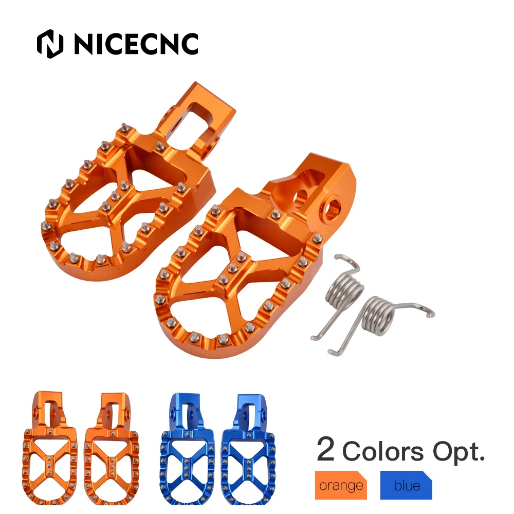 

NICECNC Motocross Foot Pegs Footrest Pedals for KTM EXC SX SXF XC XCF EXCF EXCW XCFW 125 200 250 300 350 450 500 2017-2022 2021