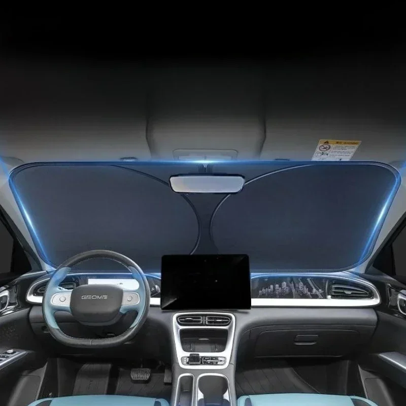 Фото Солнцезащитный экран на лобовое стекло автомобиля для OMODA 9 C9 C5 PHEV SHS 2025: Аксессуары, теплоизоляция, защита от солнца, запчасти №5