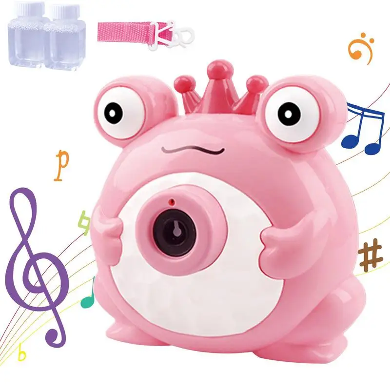 

Automatic Bubble Machine Frog Lighted Bubble Machine Maker With Music Children Bubble Maker For Bath Party Decoration For