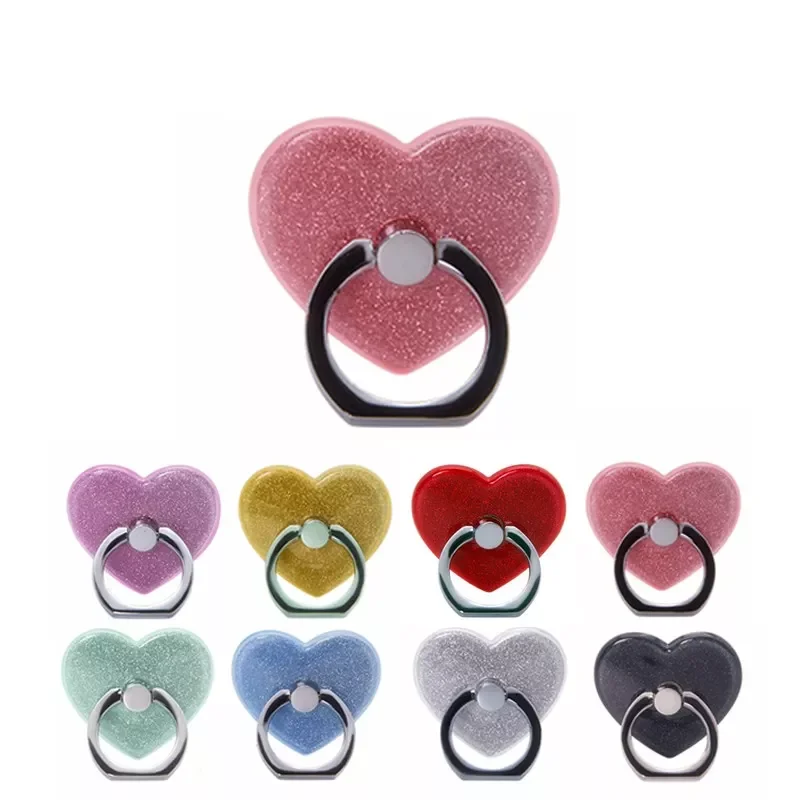 

Phone Ring Holder for Tablet pc Phone Holder Stand Phone grip Heart-shaped Finger Ring Holder Car Mount Stand for iphone
