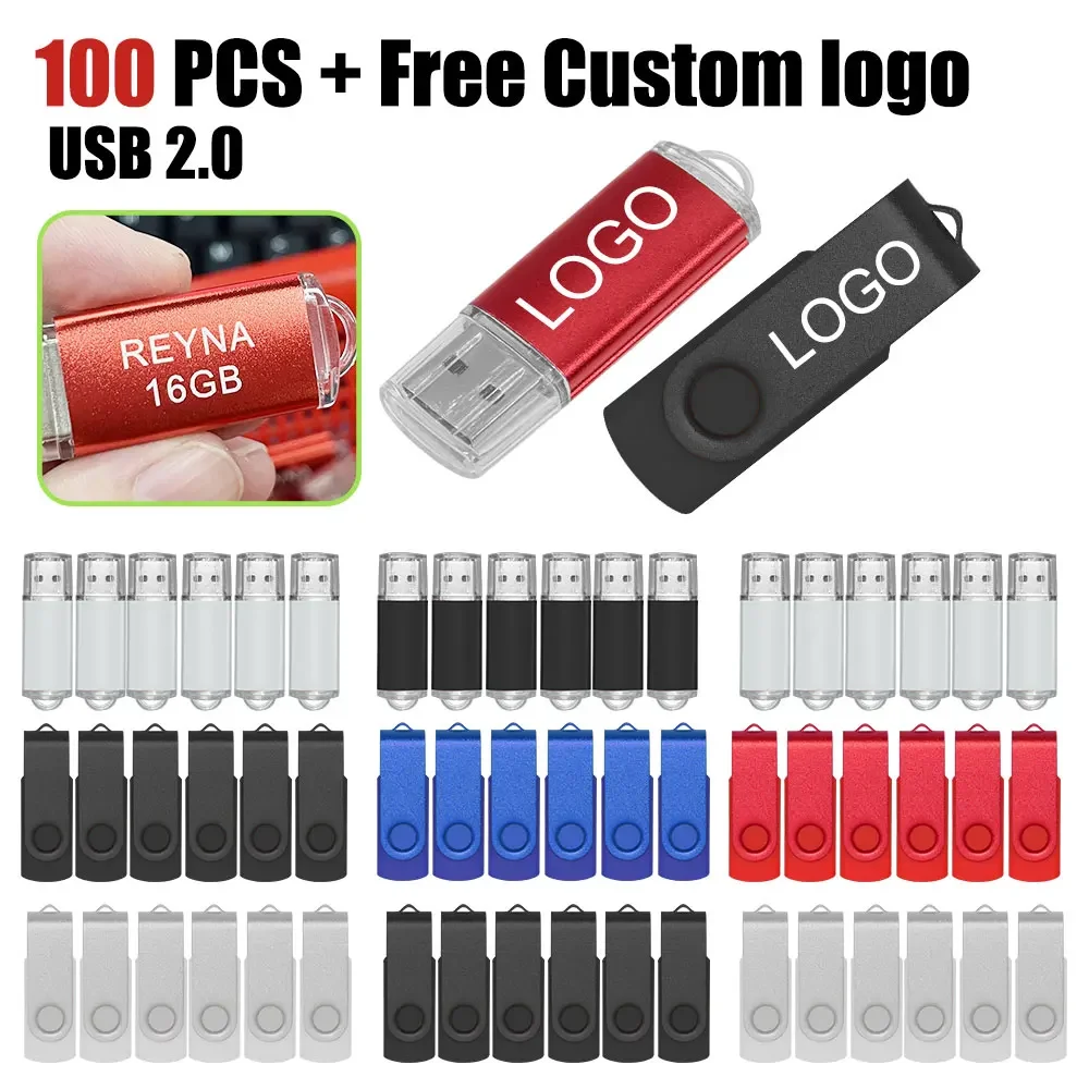 

USB флеш-накопитель, 4 ГБ, 8 ГБ, 1 ГБ, 2 ГБ, 16 ГБ, 32 ГБ, 64 ГБ, 100 шт./партия