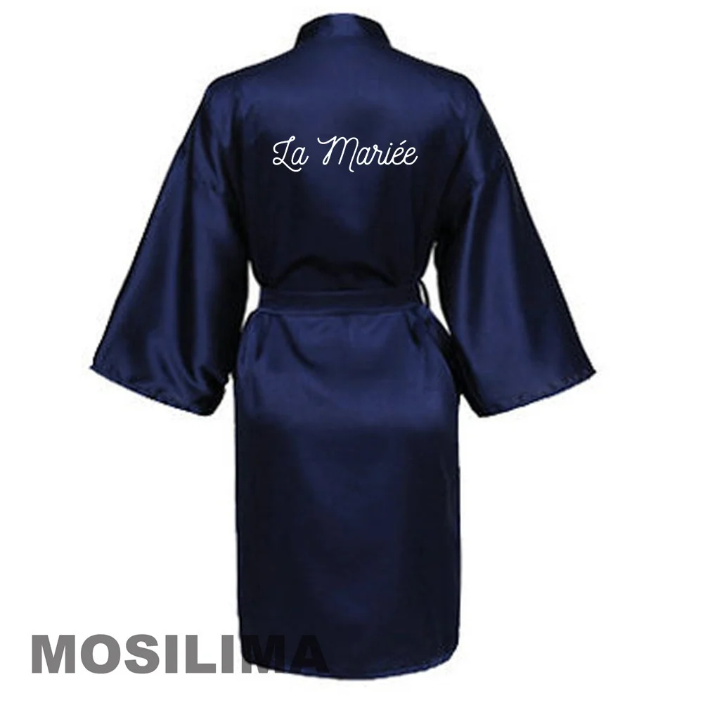 

Women Silk Satin Short Night Printing Robe Kimono Robe Fashion Bath Robe Sexy Bathrobe Femme Wedding Bride Bridesmaid Robe ZH044