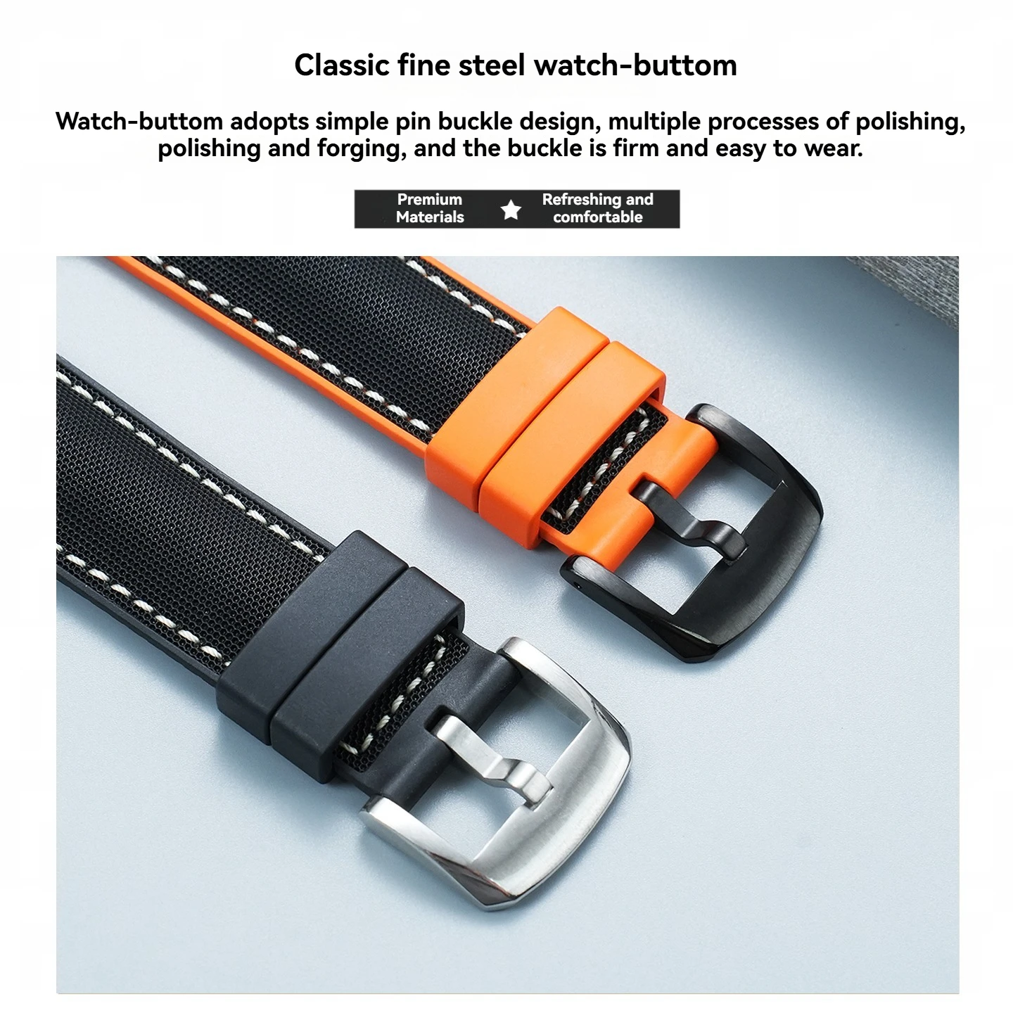 Фото Силиконовый ремешок для Huawei GT5/GT4/GT2, Watch5/4, Sports 3Pro, Magic2, 5Ultra, GS4, Haylou, GS3i, водонепроницаемый, сменный ремешок на запястье. №2