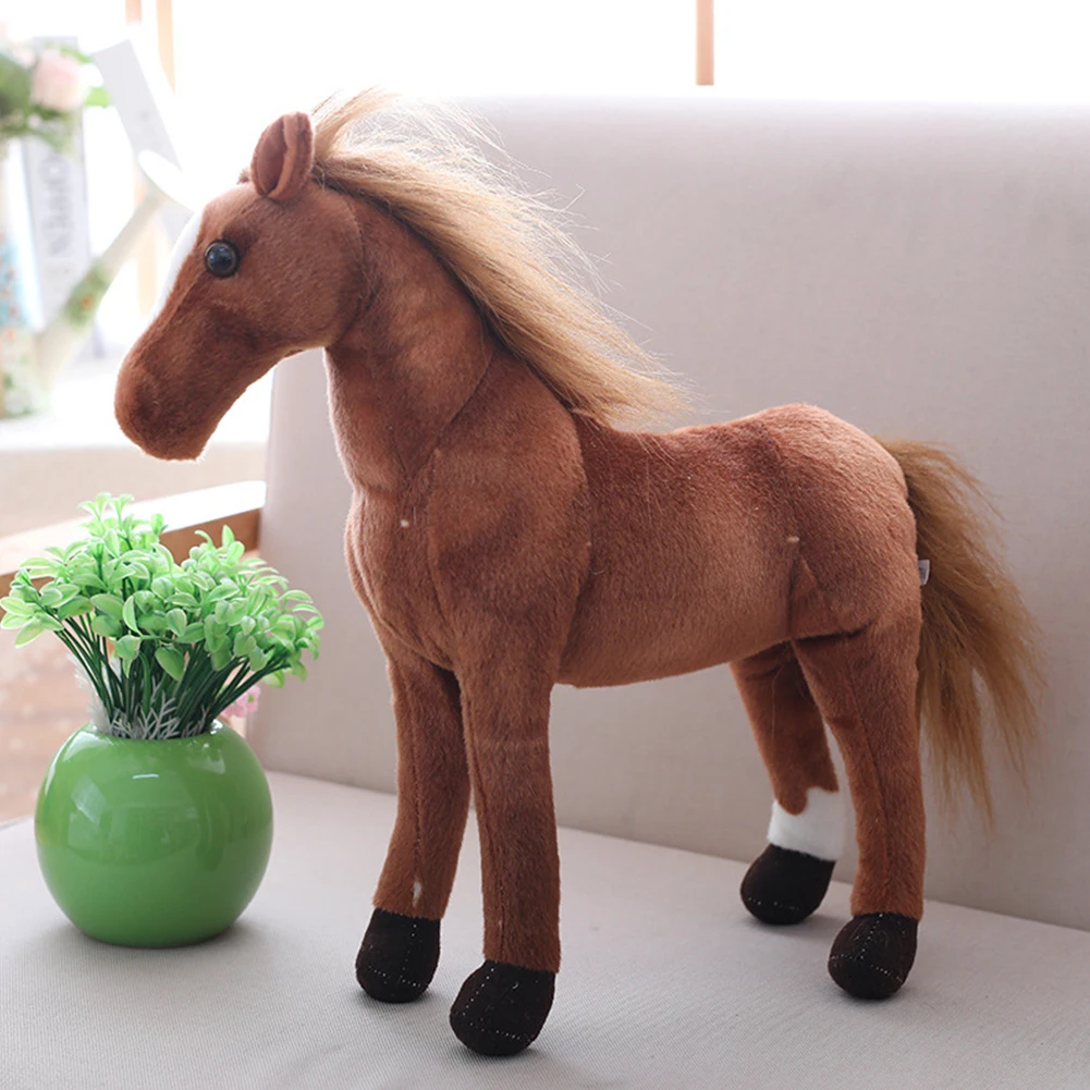 

Durable Horse Toy Stuffed Animal 30cm High (About) About 150g Birthday Gifts Collection Supplies Home Decoration