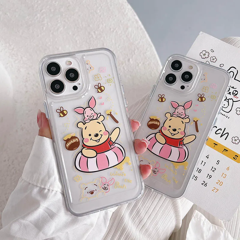 

Disney Winnie the Pooh Phone Case for iPhone 11 12 13 mini pro XS MAX 8 7 6 6S Plus X 5S SE 2020 XR case