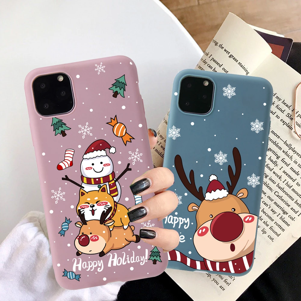 

Black Tpu Case For Xiaomi mi 12 lite pro S X 11lite NE 11i 11T Pro Redmi 10A 10C 4G 5G Merry Christmas Santa Claus funda coque