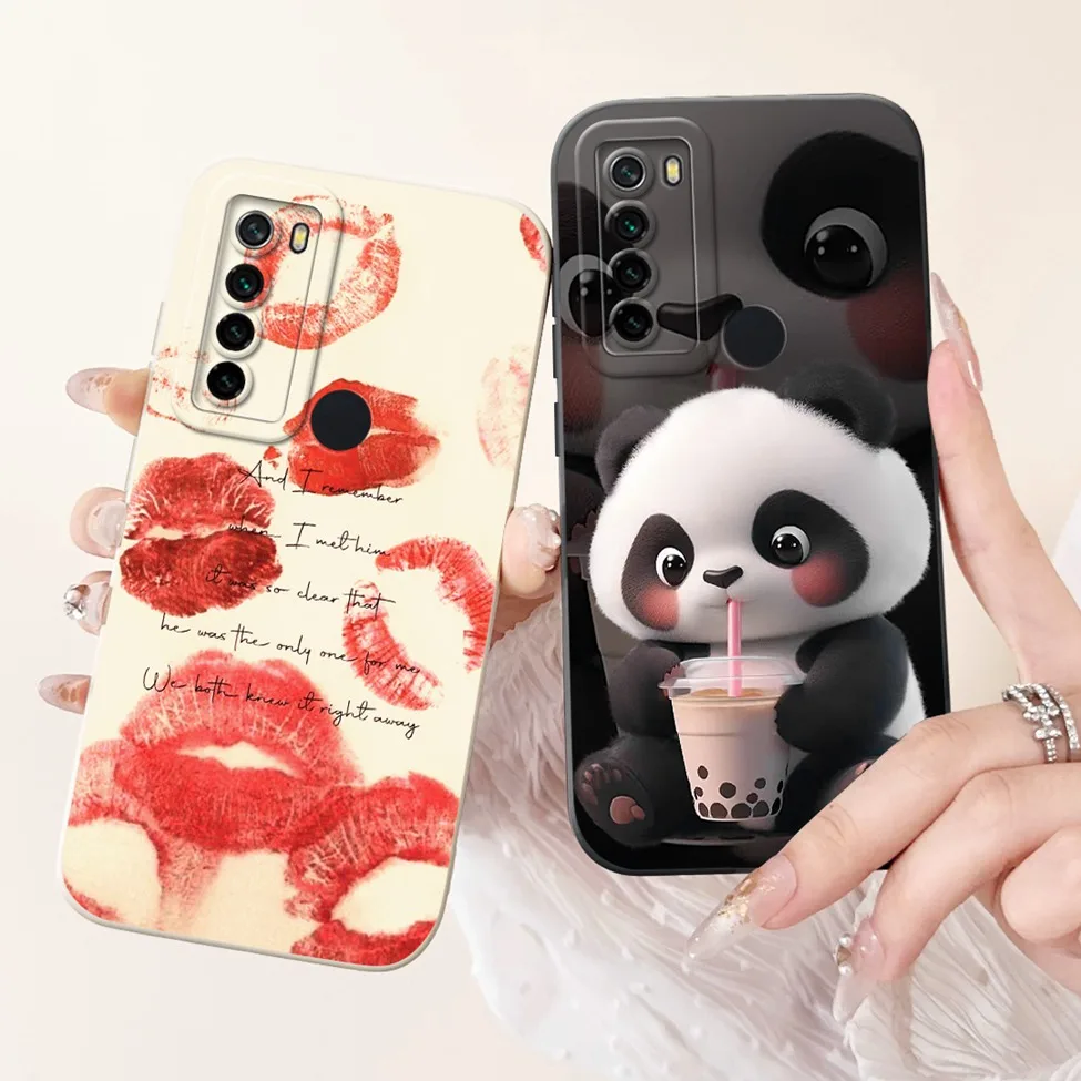 6 3 &quotдля Redmi Note 8 силиконовый роскошный модный противоударный чехол-бампер с