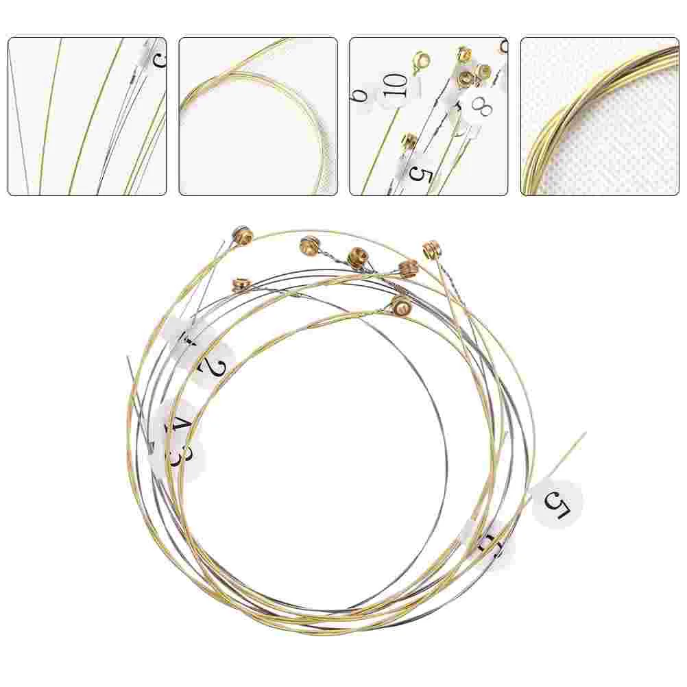 

Lyre Strings Set String Full Accessories Changing Metal Kit Durable Parts Replacement