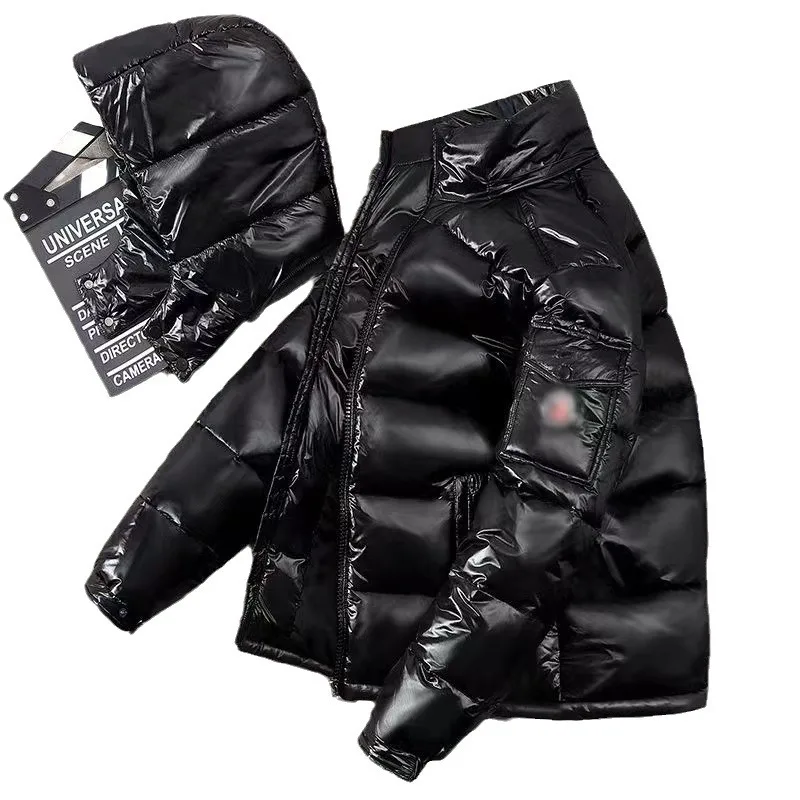 Яркие мужские пуховики с поверхностью зимние новые легкие стеганые пальто