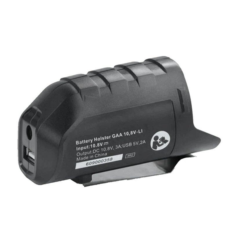 

1 Piece Adapter For 10.8V 12V Lithium Battery Adapter BHB120 USB Power Connector Charger Holster