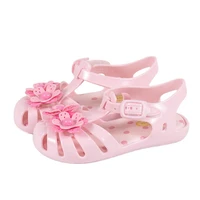 plastic jelly shoes summer girl princess waterproof sandals toe protect 2022 small chillden summer shoes sandals girl